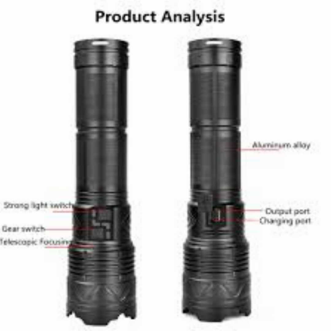 G500,|,2000,Lumens,30W,LED,Zoomable,Flashlight,G500